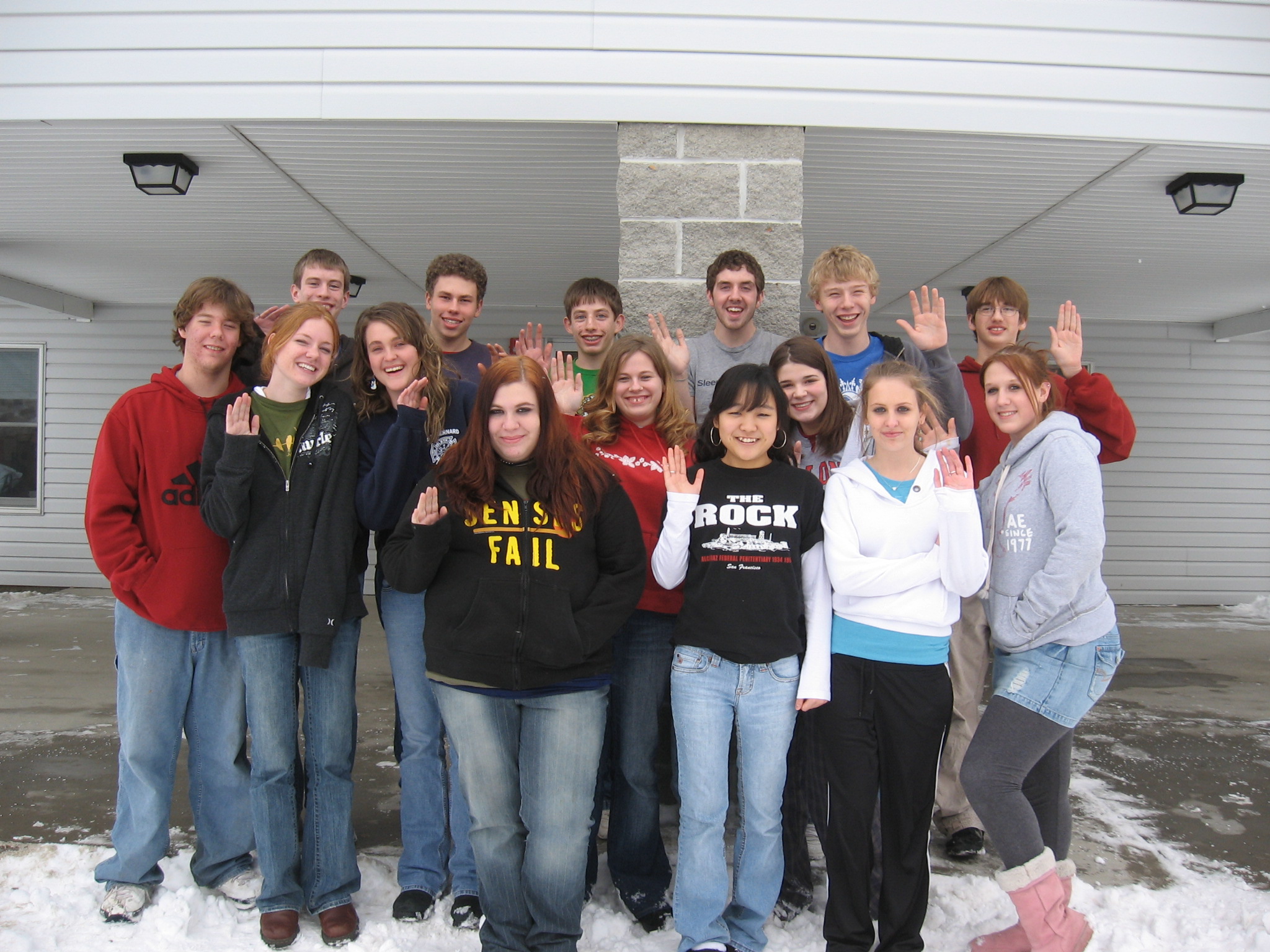 Students on the 2007 Mission Team