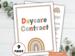Course Image Childcare Tuition Agreement